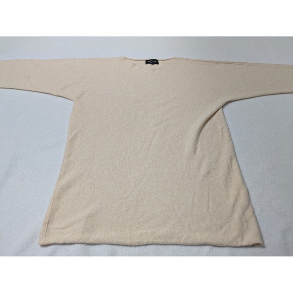 Bartolini Sweater Womens Med Beige  Pullover Dolman Sleeve Wool Cashmere Silk - Picture 2 of 11